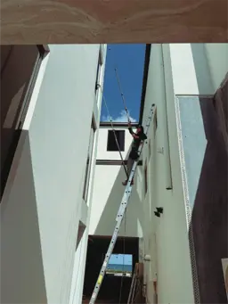 blue collar cleaning service team member